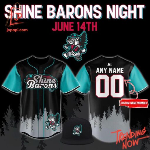 High-quality product with unique design – Jersey Shore Blueclaws Shine Barons Baseball Jersey