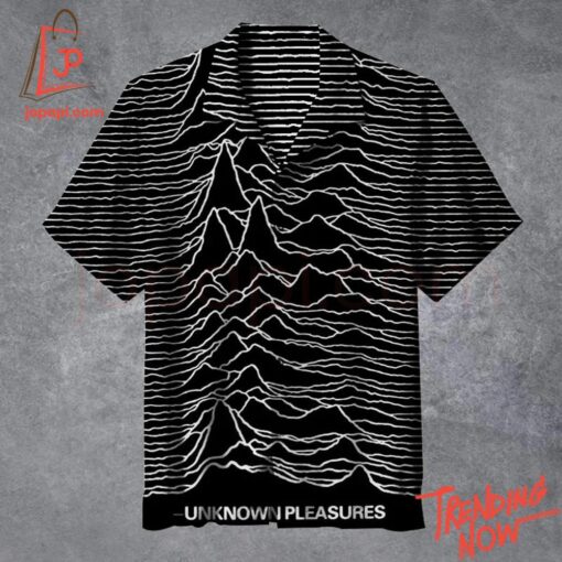 Comfortable Joy Division Unknown Pleasures Hawaiian Shirt with eye-catching graphic