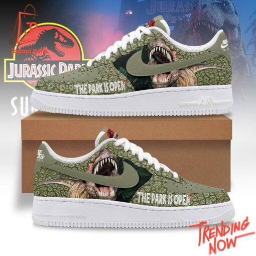 Bold and stylish casual wear – Jurassic Park The Park Is Open Air Force Shoes