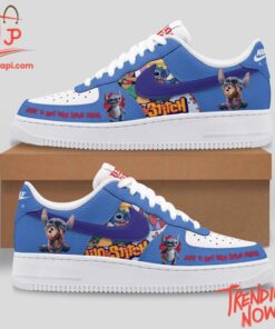 Make every step count with 4 Just A Girl Who Loves Stitch Air Force 1 Shoes.