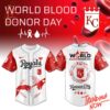 High-quality product with unique design – Kansas City Royals World Blood Donor Day Baseball Jersey