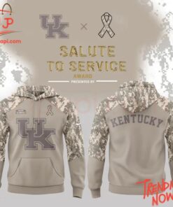 Stylish and comfortable printed clothing – Kentucky Wildcats Salute To Service Hoodie