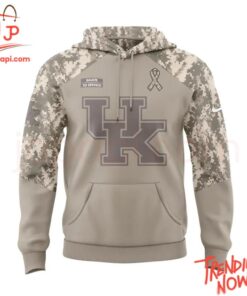 Stylish and comfortable printed clothing – Kentucky Wildcats Salute To Service Hoodie