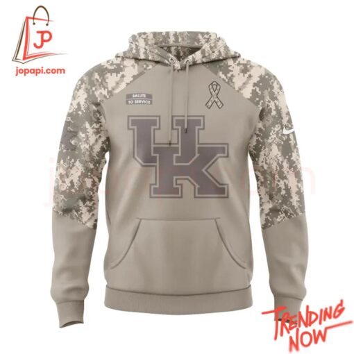 Stylish and comfortable printed clothing – Kentucky Wildcats Salute To Service Hoodie