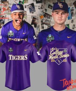 High-quality product with unique design – Lsu Tigers Men College World Series Purple Jersey