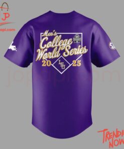 High-quality product with unique design – Lsu Tigers Men College World Series Purple Jersey