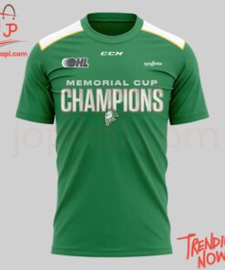 3D graphic 5 London Knights Hockey Memorial Cup Champions Hoodie with bold design