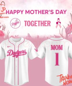 Bold and stylish casual wear – Los Angeles Dodgers Happy Mother Day Jersey