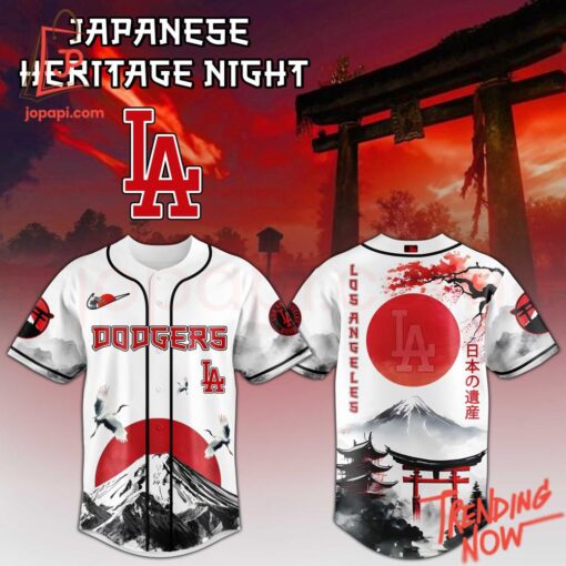 High-quality product with unique design – Los Angeles Dodgers Japanese Heritage Night Jersey