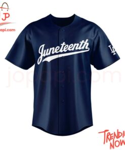 High-quality product with unique design – Los Angeles Dodgers Juneteenth Baseball Jersey