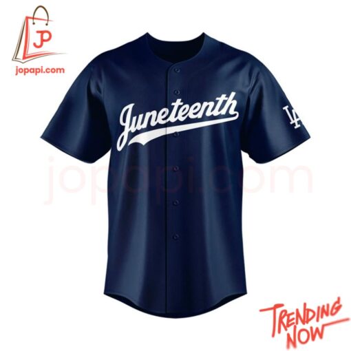 High-quality product with unique design – Los Angeles Dodgers Juneteenth Baseball Jersey