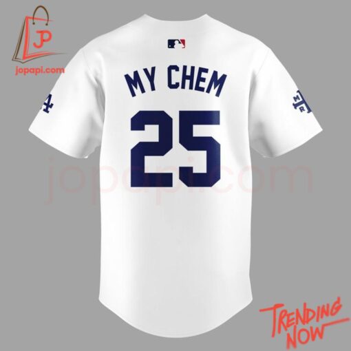 High-quality product with unique design – Los Angeles Dodgers My Chemical Romance Baseball Jersey