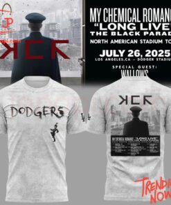 Bold and stylish casual wear – Los Angeles Dodgers My Chemical Romance The Black Parade Tour Shirt