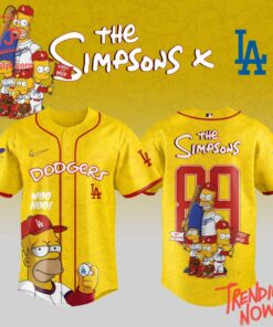 High-quality product with unique design – Los Angeles Dodgers The Simpsons Baseball Jersey