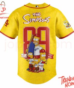 High-quality product with unique design – Los Angeles Dodgers The Simpsons Baseball Jersey