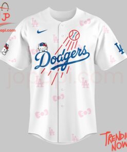 High-quality product with unique design – Los Angeles Dodgers X Hello Kitty World Champions Baseball Jersey