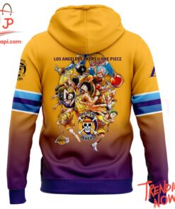 Bold and stylish casual wear – Los Angeles Lakers X Roronoa Zoro One Piece The Straw Hat Pirates Hoodie