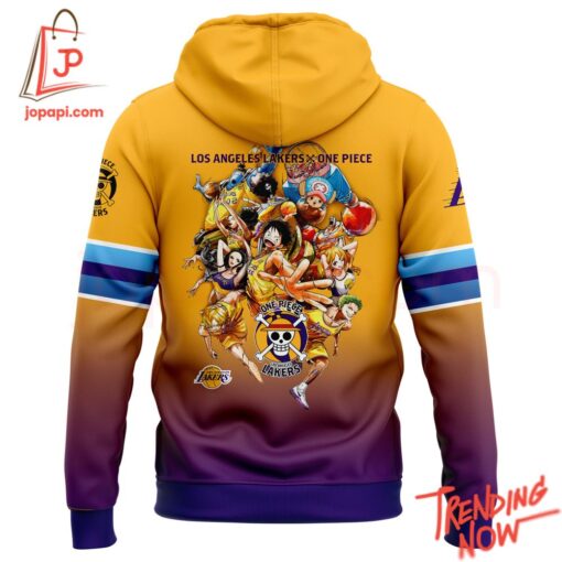 Bold and stylish casual wear – Los Angeles Lakers X Roronoa Zoro One Piece The Straw Hat Pirates Hoodie