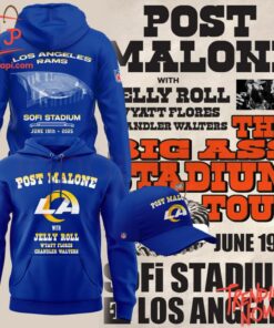 High-quality product with unique design – Los Angeles Rams Post Malone The Big Ass Stadium Tour Hoodie