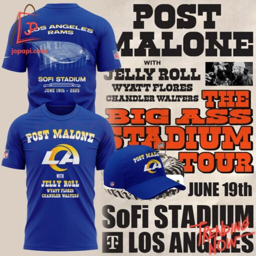 High-quality product with unique design – Los Angeles Rams Post Malone The Big Ass Stadium Tour Hoodie