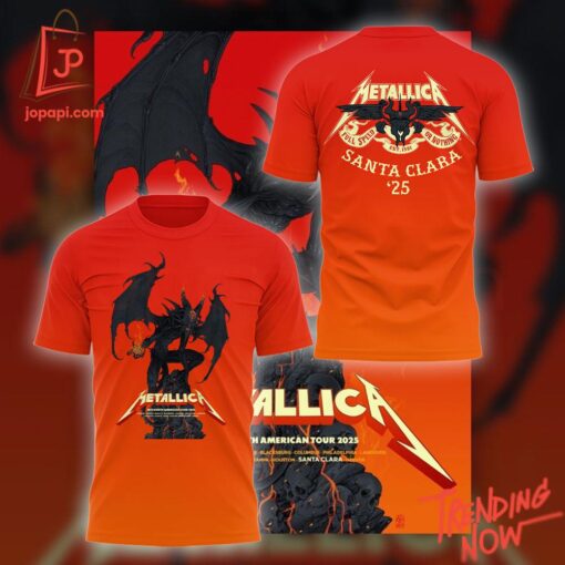 High-quality product with unique design – M World Tour Santa Clara Metallica Shirt