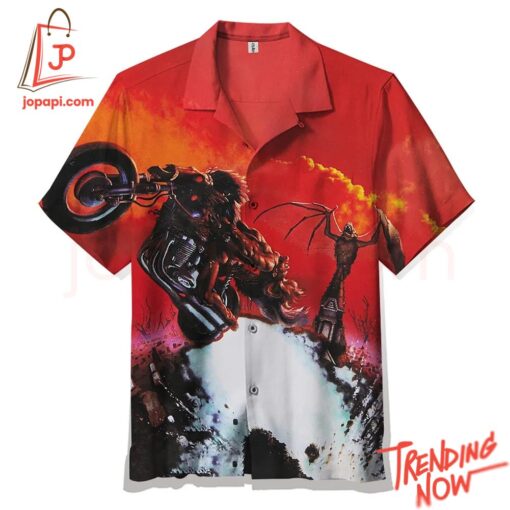Comfortable Meat Loaf Bat Out Of Hell Hawaiian Shirt with eye-catching graphic