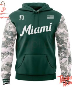 Bold and stylish casual wear – Miami Hurricanes Armed Forces Day Hoodie
