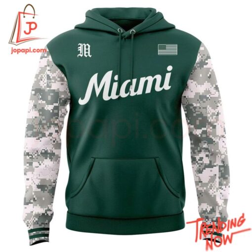 Bold and stylish casual wear – Miami Hurricanes Armed Forces Day Hoodie