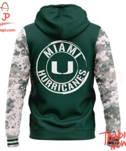 Bold and stylish casual wear – Miami Hurricanes Armed Forces Day Hoodie