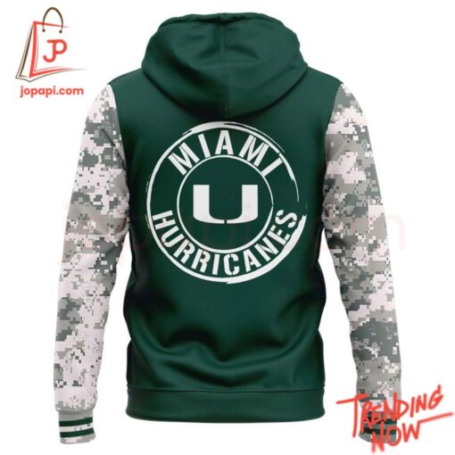 Bold and stylish casual wear – Miami Hurricanes Armed Forces Day Hoodie