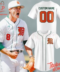 Bold and stylish casual wear – Miami Hurricanes Baseball Jersey