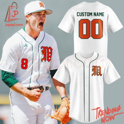 Bold and stylish casual wear – Miami Hurricanes Baseball Jersey