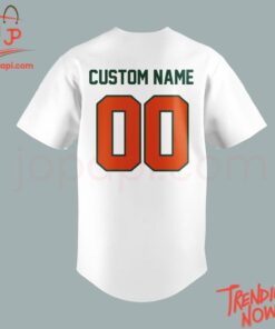 Bold and stylish casual wear – Miami Hurricanes Baseball Jersey