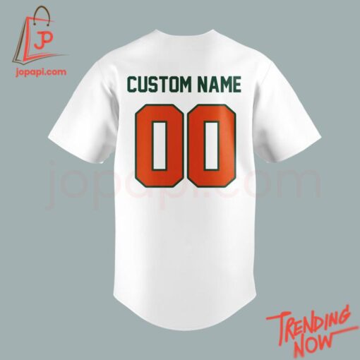 Bold and stylish casual wear – Miami Hurricanes Baseball Jersey