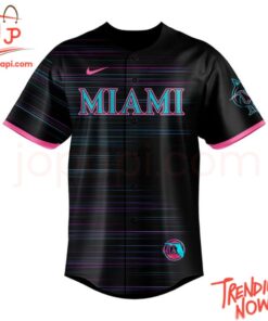 Bold and stylish casual wear – Miami Marlins City Connect Retrowave Jersey