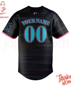 Bold and stylish casual wear – Miami Marlins City Connect Retrowave Jersey