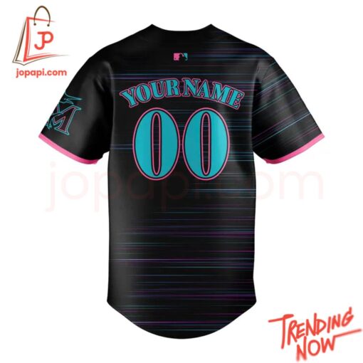 Bold and stylish casual wear – Miami Marlins City Connect Retrowave Jersey