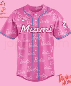 High-quality product with unique design – Miami Marlins Barbie Baseball Jersey