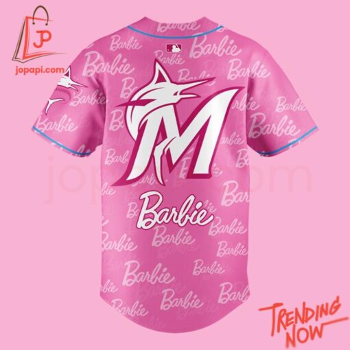 High-quality product with unique design – Miami Marlins Barbie Baseball Jersey