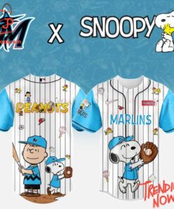 High-quality product with unique design – Miami Marlins Peanuts Snoopy Baseball Jersey
