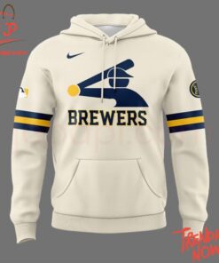 3D graphic 2 Milwaukee Brewers Baseball Stickman Hoodie with bold design