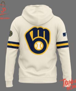 3D graphic 3 Milwaukee Brewers Baseball Stickman Hoodie with bold design