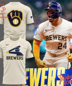 3D graphic 4 Milwaukee Brewers Baseball Stickman Hoodie with bold design