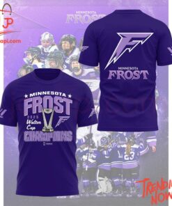 3D graphic 2 Minnesota Frost Champions Walter Cup 2025 Hoodie with bold design