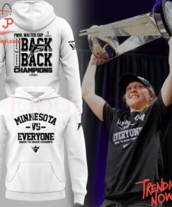 3D graphic Minnesota Frost Vs Everyone Back To Back Champs Hoodie 1 Jpg with bold design