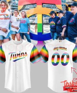 Bold and stylish casual wear – Minnesota Twins Lgbt Pride Month Baseball Jersey