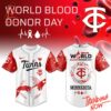 High-quality product with unique design – Minnesota Twins World Blood Donor Day Baseball Jersey