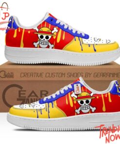 High-quality product with unique design – Monkey D Luffy Symbol Air Force Shoes
