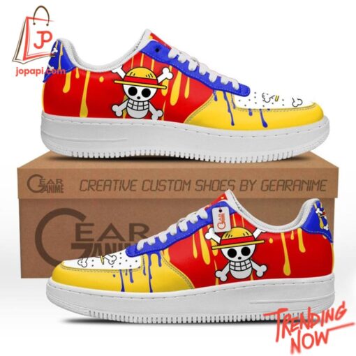 High-quality product with unique design – Monkey D Luffy Symbol Air Force Shoes