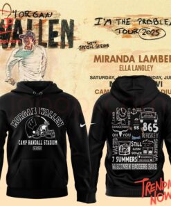 Bold and stylish casual wear – Morgan Wallen X Wisconsin Football Shirt